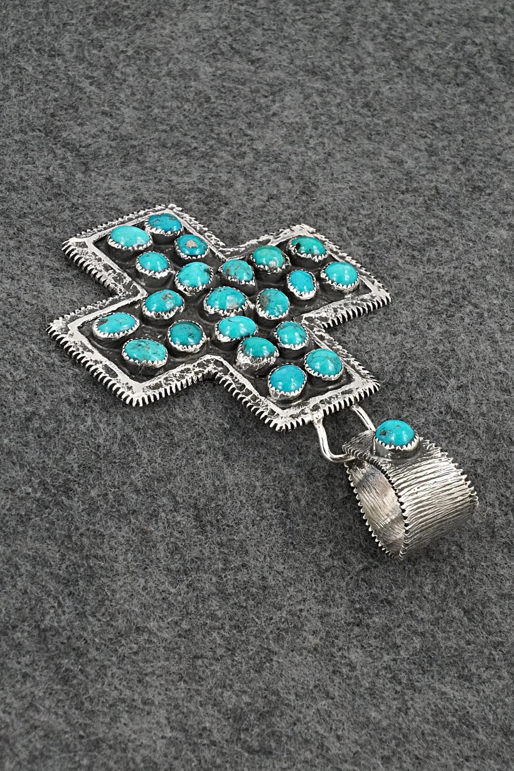Turquoise & Sterling Silver Pendant - Delbert Arviso