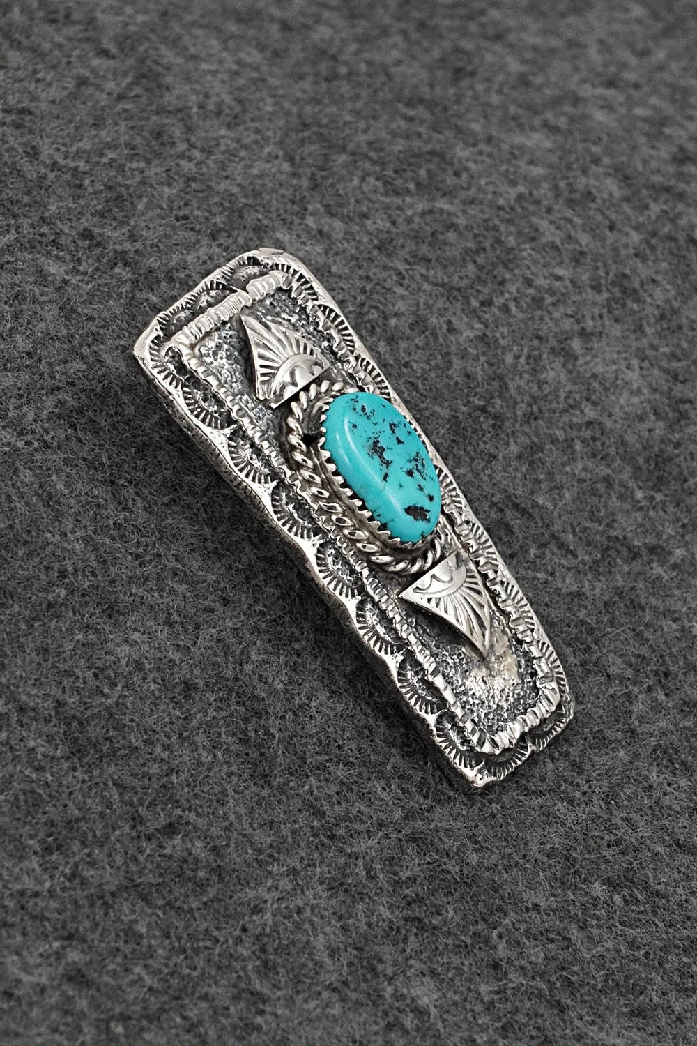 Turquoise & Sterling Silver Pendant - Dymitri Arviso