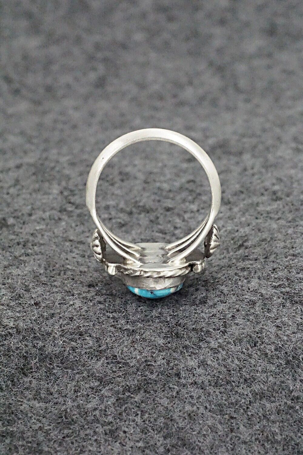 Turquoise & Sterling Silver Ring - Samuel Yellowhair - Size 7