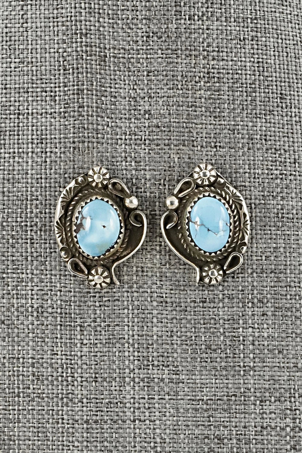 Turquoise & Sterling Silver Squash Blossom Set - Phil Nez