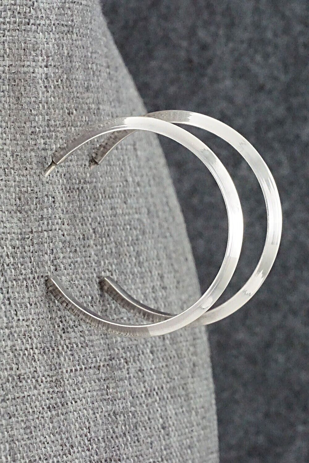 Sterling Silver Hoop Earrings - Elaine Tahe