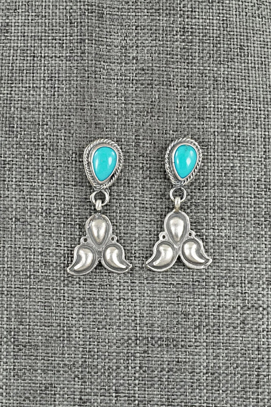 Turquoise & Sterling Silver Earrings - Sharon McCarthy