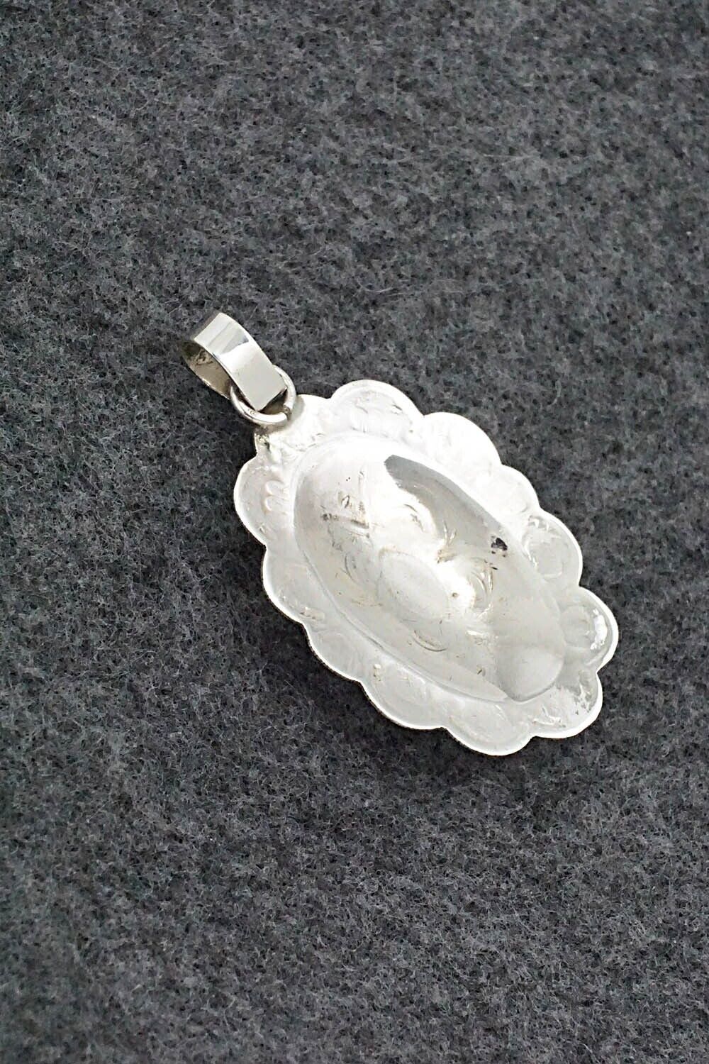 Turquoise & Sterling Silver Pendant - Bertha Begay