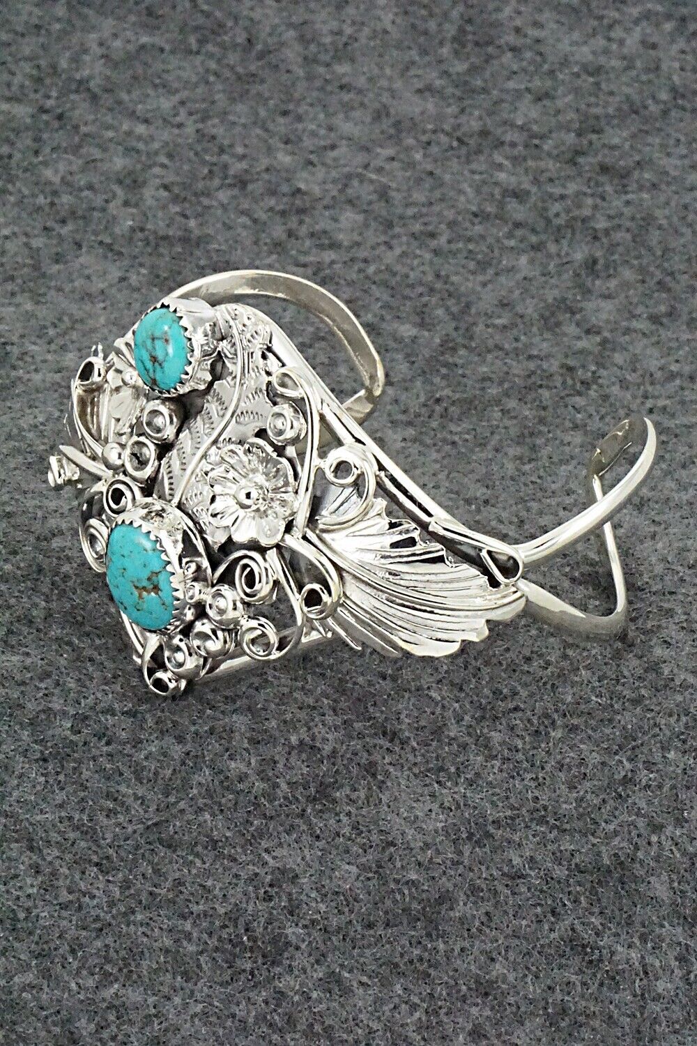 Turquoise & Sterling Silver Bracelet - Harry Yazzie