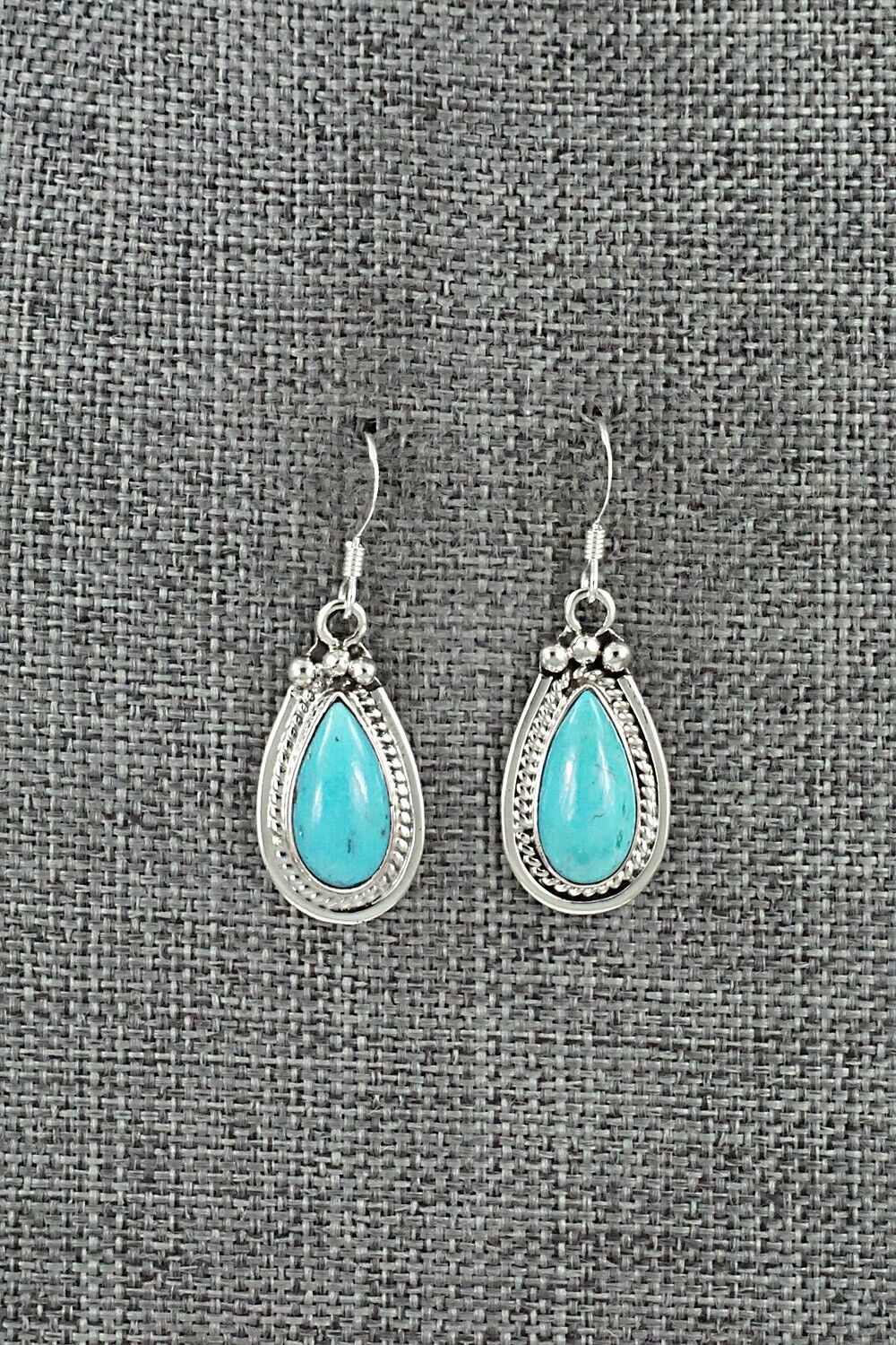 Turquoise & Sterling Silver Earrings - Verley Betone