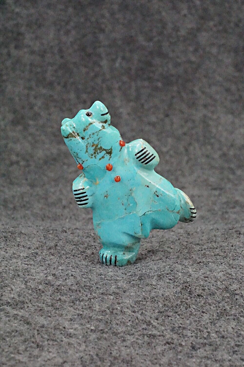 Dancing Bear Zuni Fetish Carving - Claudia Peina