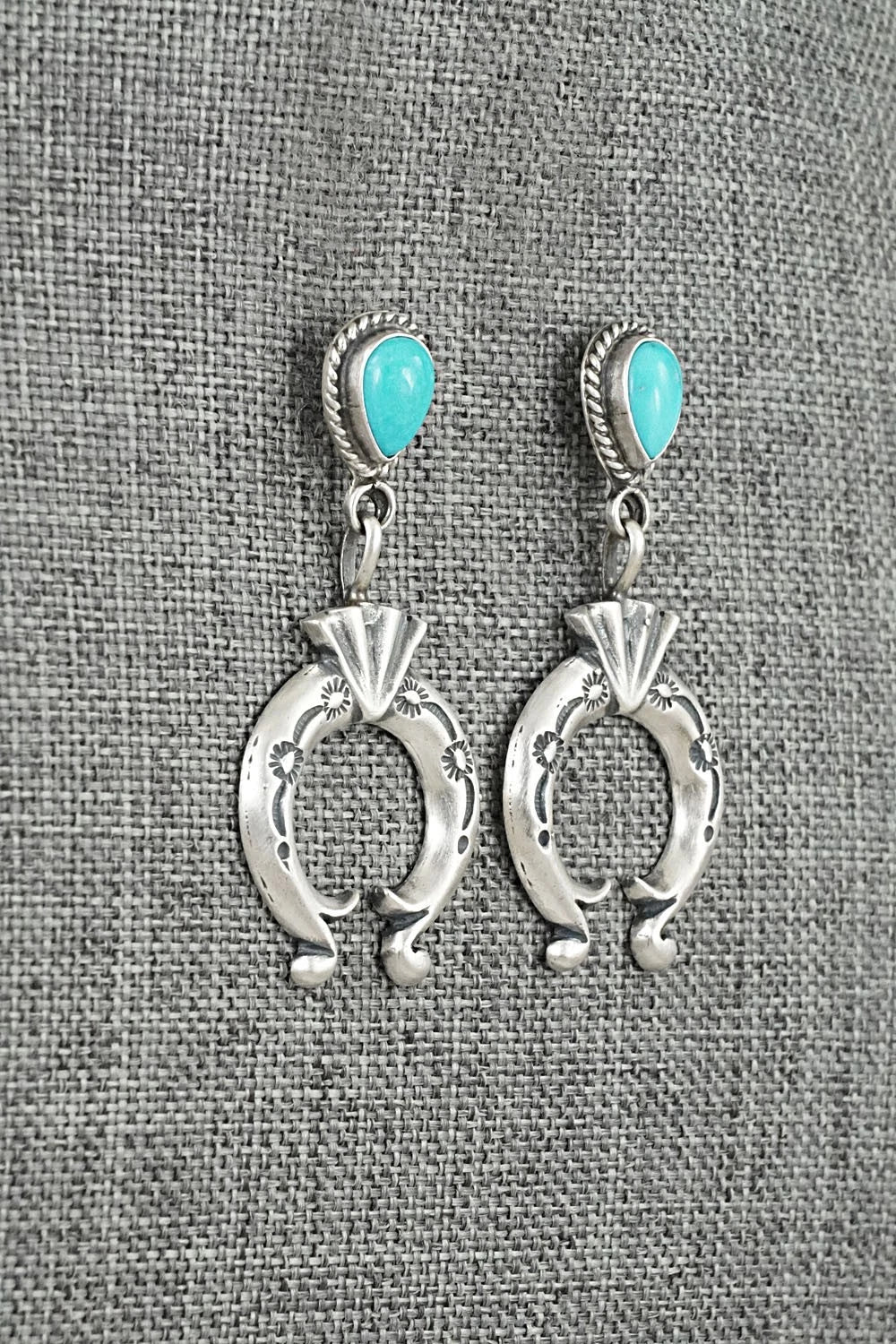 Turquoise & Sterling Silver Earrings - Sharon McCarthy