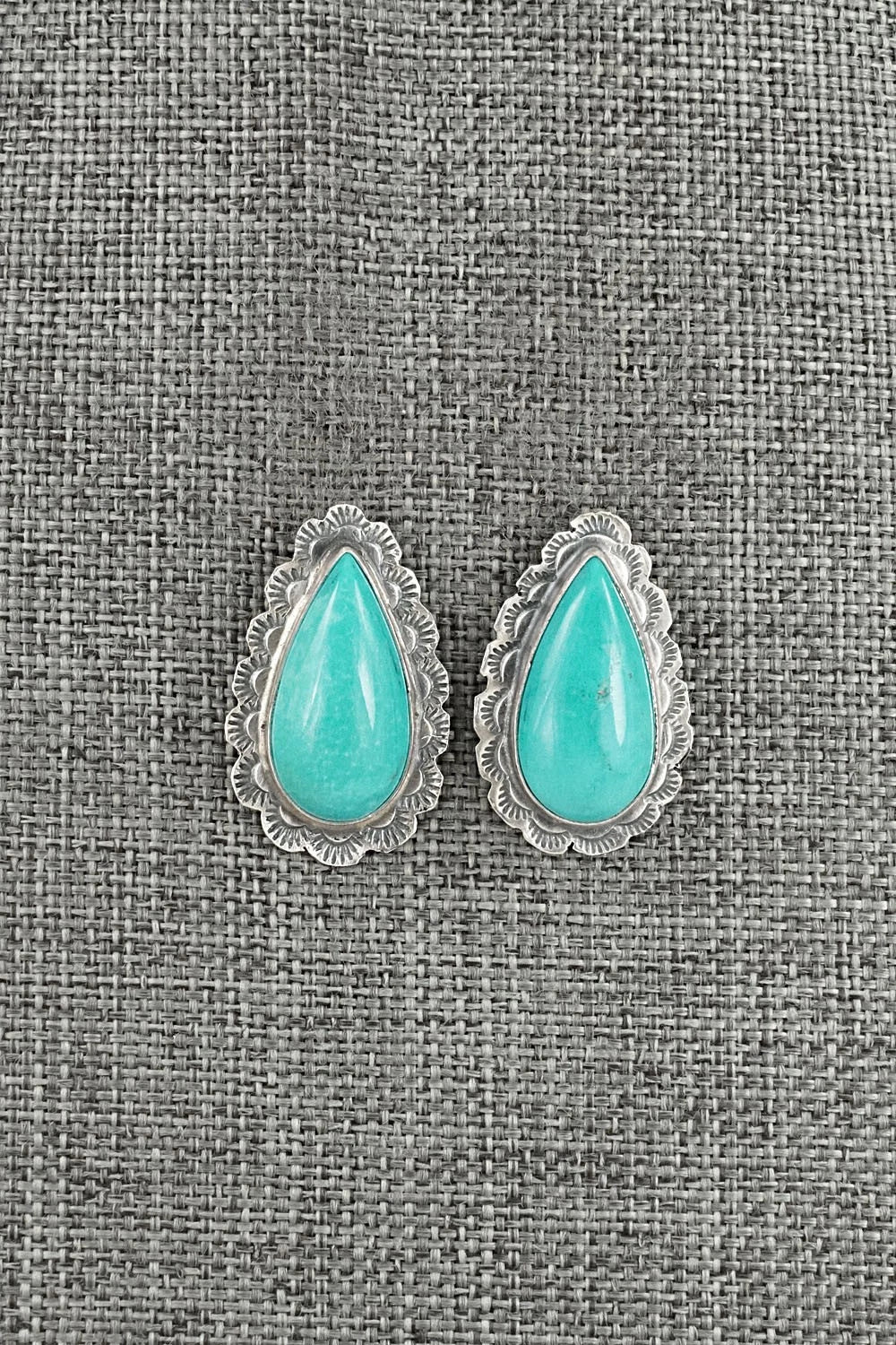 Turquoise & Sterling Silver Earrings - Carlos Francisco