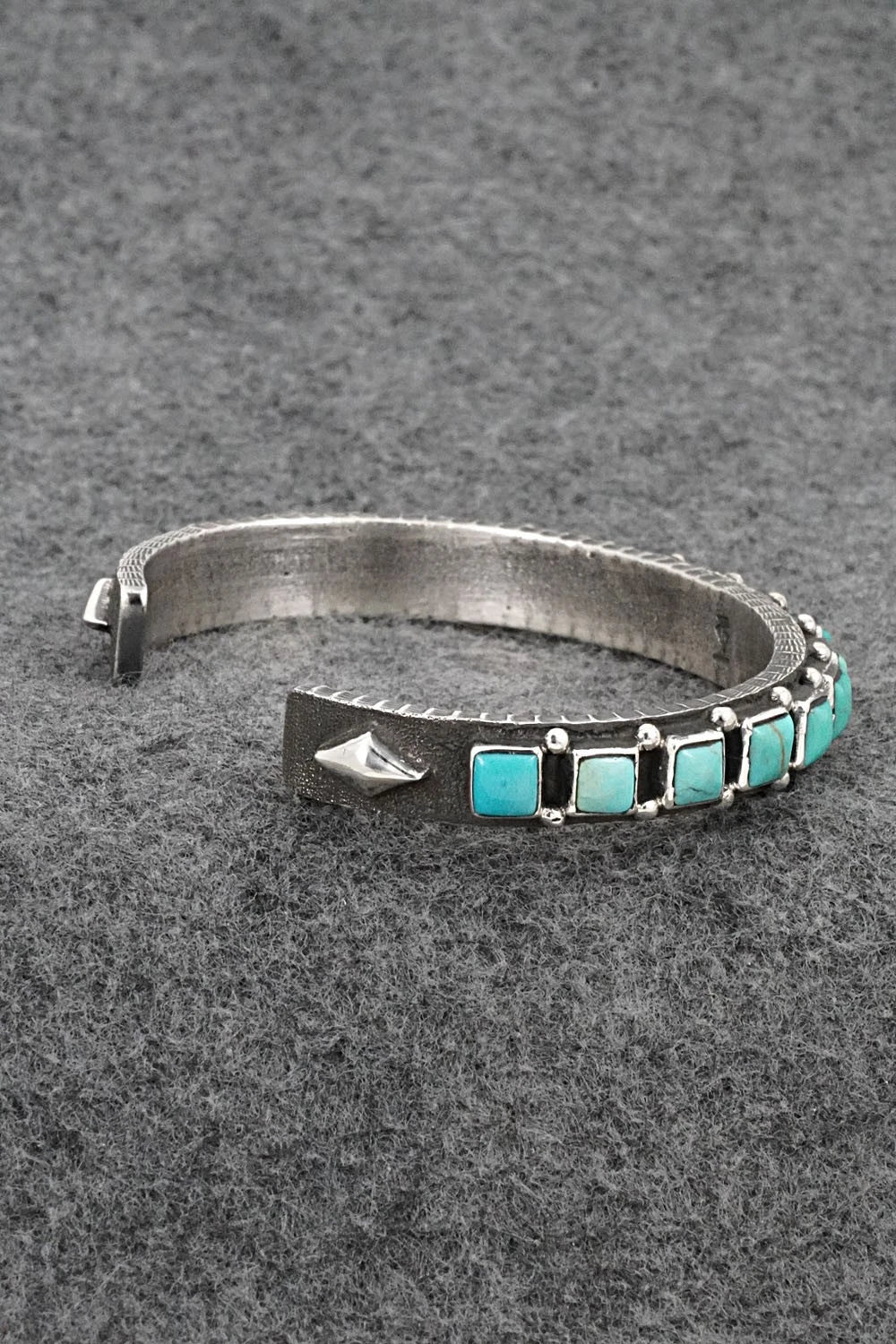 Turquoise & Sterling Silver Bracelet - Ernest Rangel