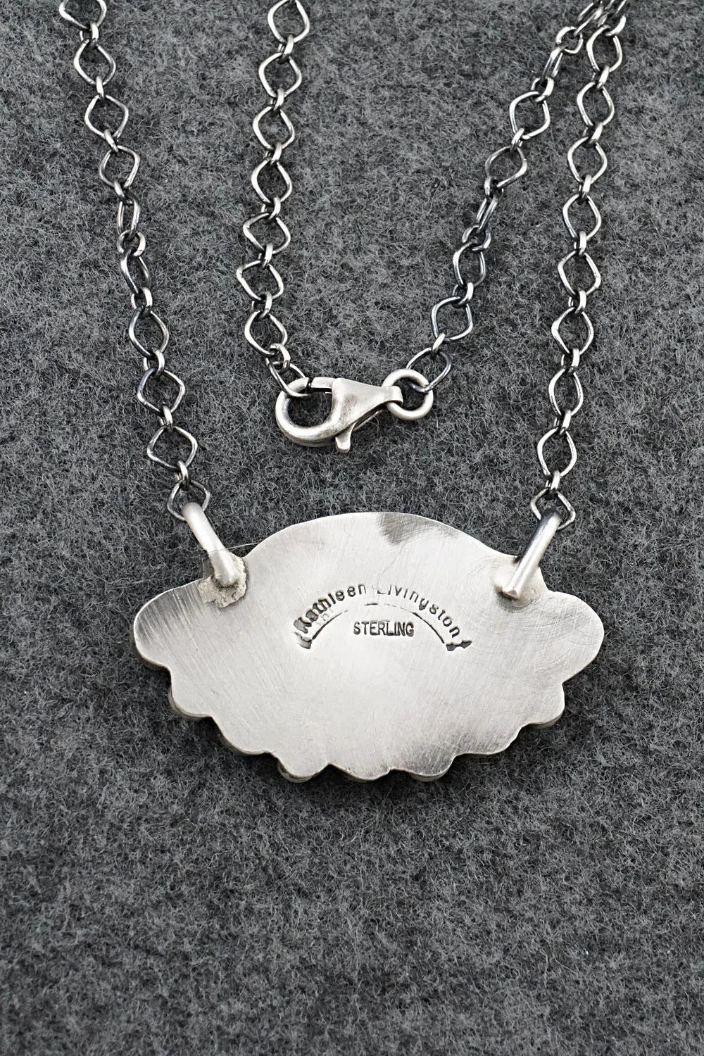Turquoise & Sterling Silver Necklace - Kathleen Livingston