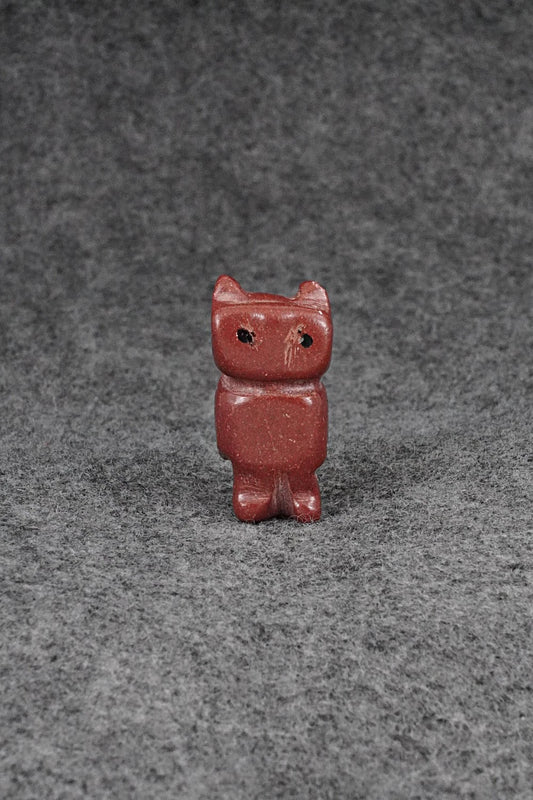 Owl Zuni Fetish Carving - Justin Red Elk