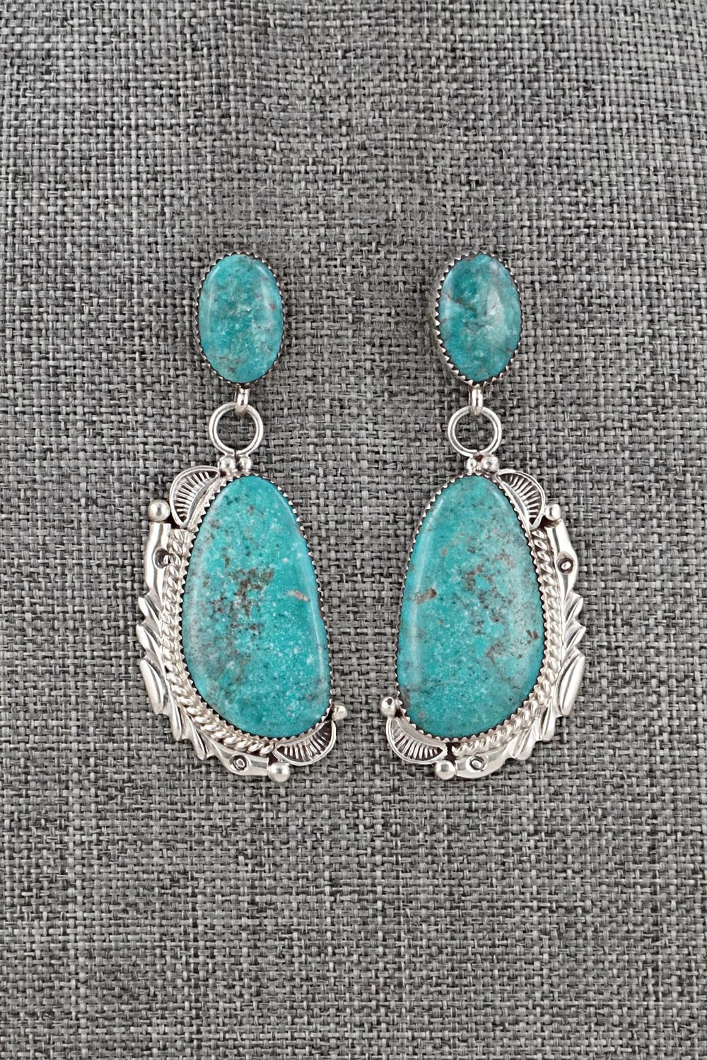 Turquoise & Sterling Silver Earrings - Anthony Brown