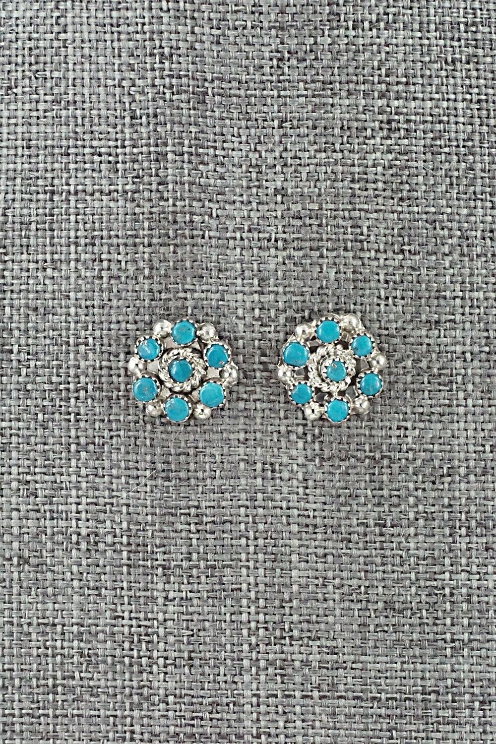 Turquoise & Sterling Silver Earrings - Olivia Qualo