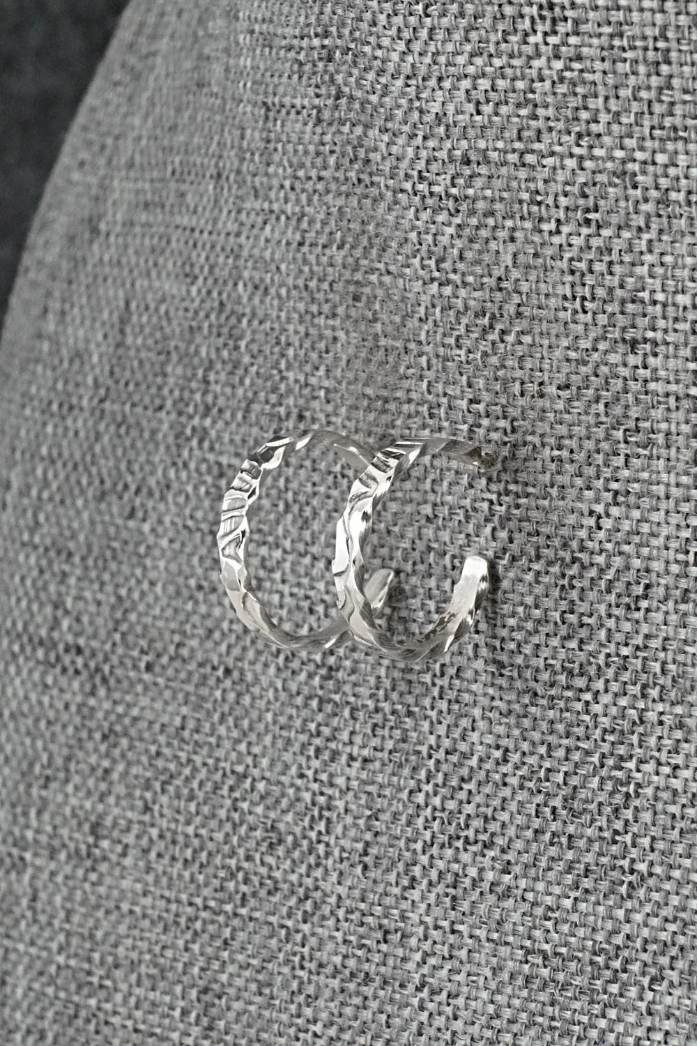 Sterling Silver Hoop Earrings - Elaine Tahe