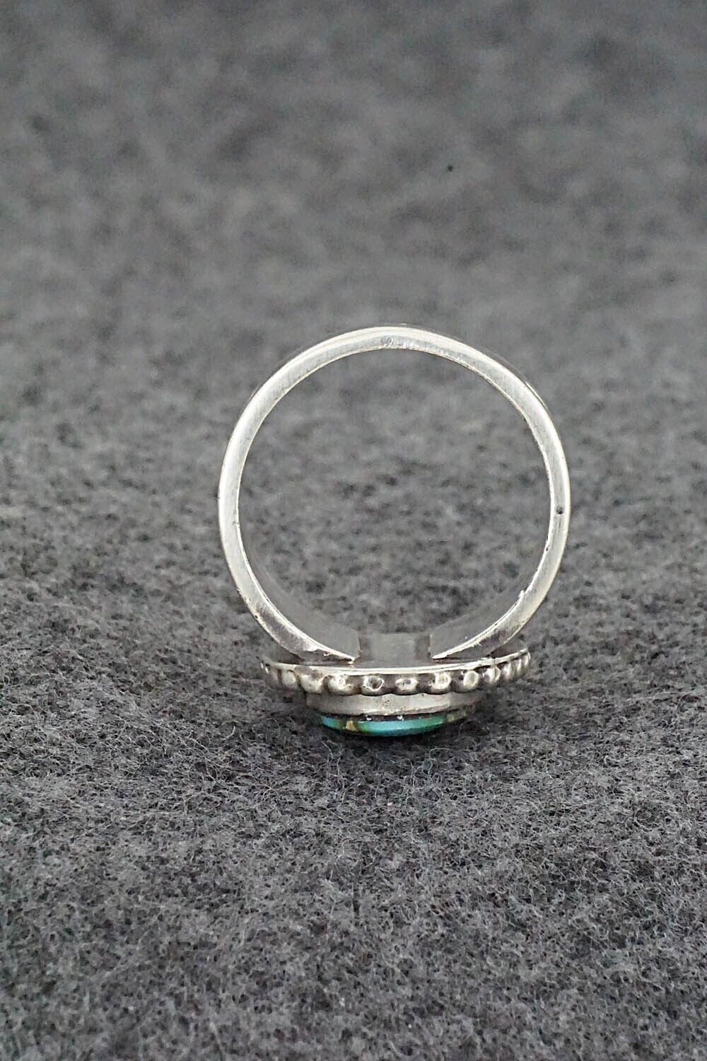Turquoise & Sterling Silver Ring - Samuel Yellowhair - Size 10