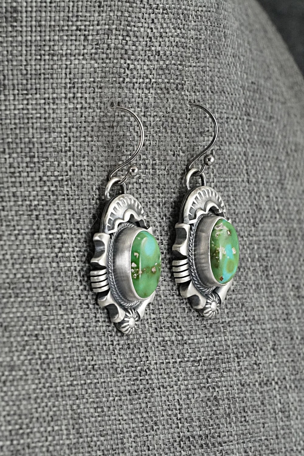 Turquoise & Sterling Silver Necklace and Earrings Set - Jackson Hoskie