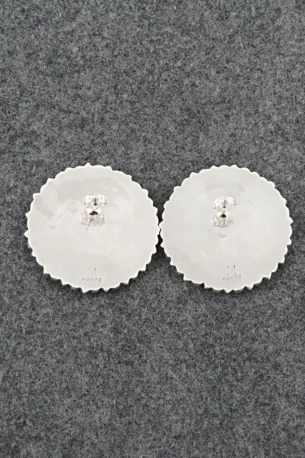 Turquoise & Sterling Silver Earrings - Gerald Mitchell