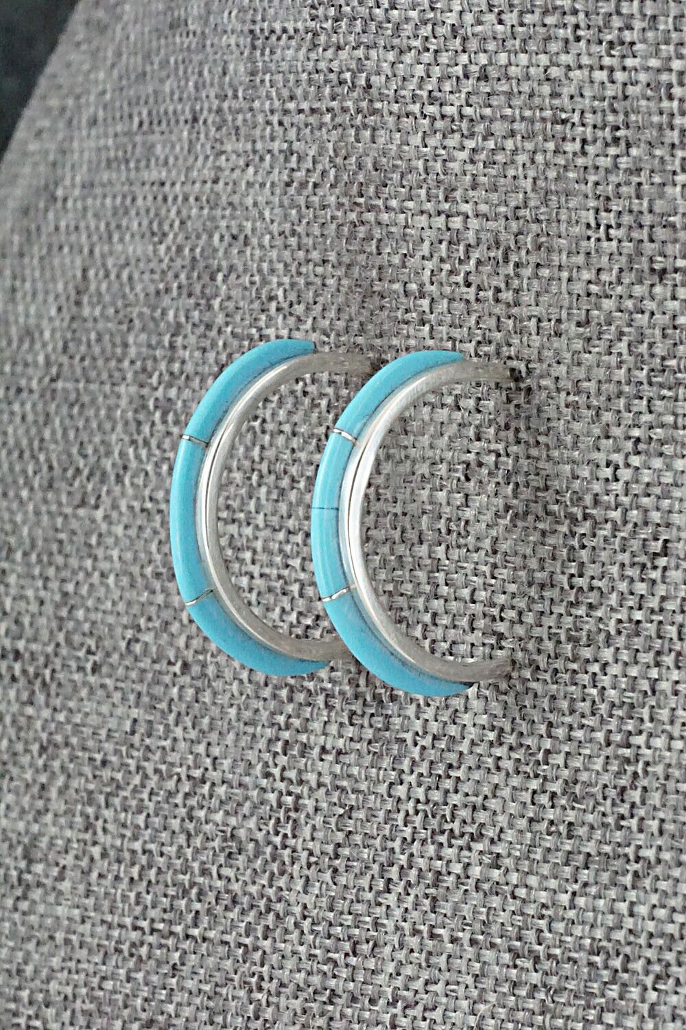 Turquoise & Sterling Silver Earrings - Bevis Massie