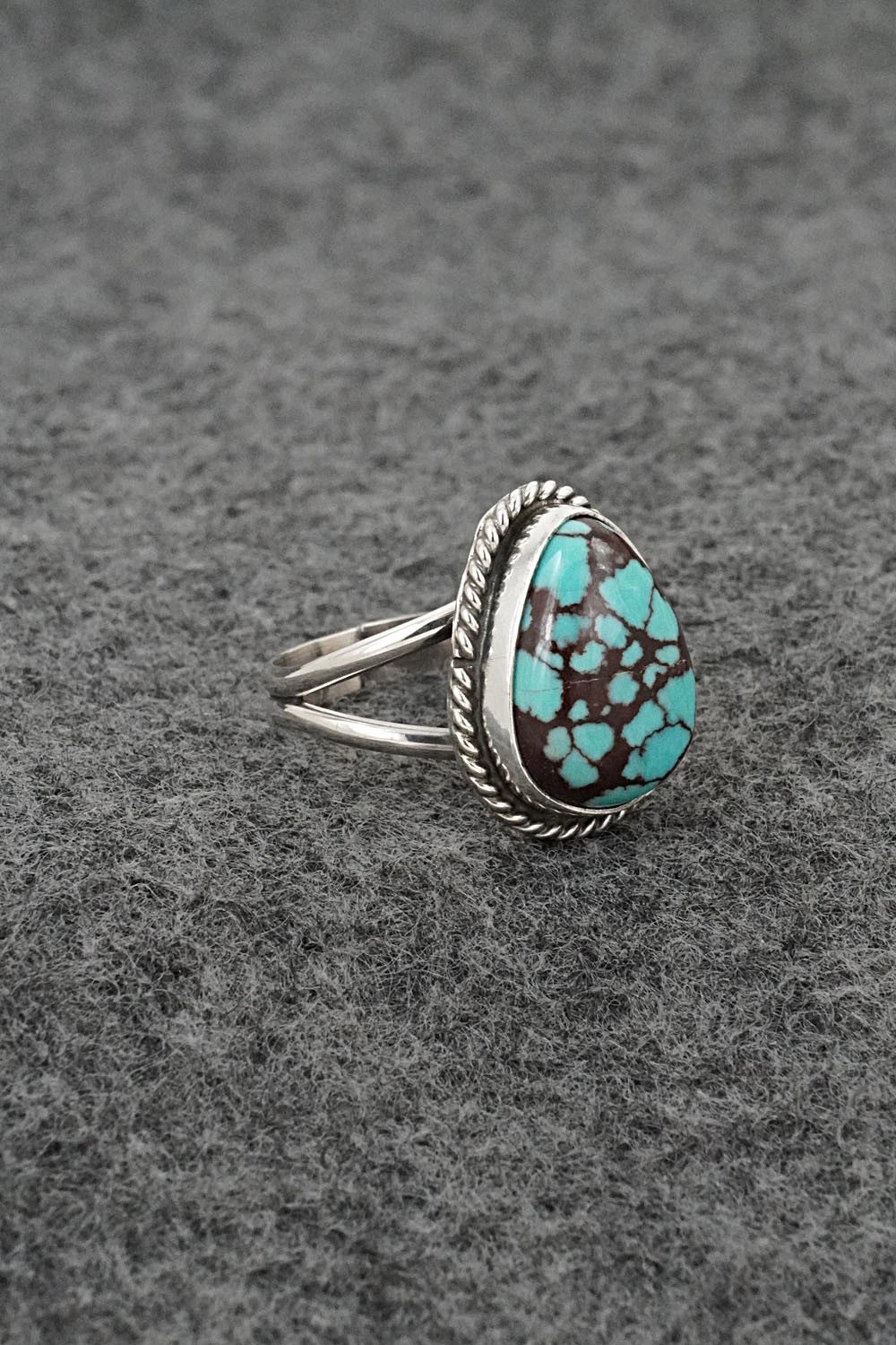 Turquoise & Sterling Silver Ring - Eugene Gruber - Size 6