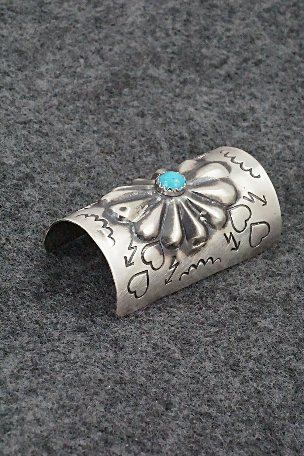 Turquoise & Sterling Silver Hair Pin - Arlene Soce
