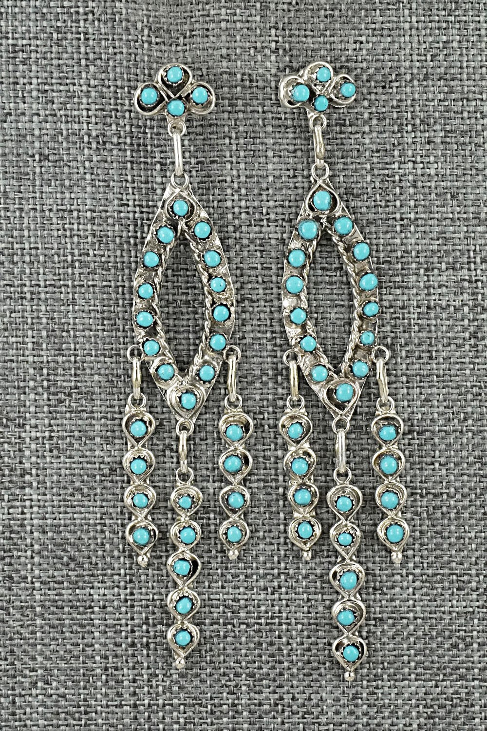 Turquoise & Sterling Silver Earrings - Wayne Johnson