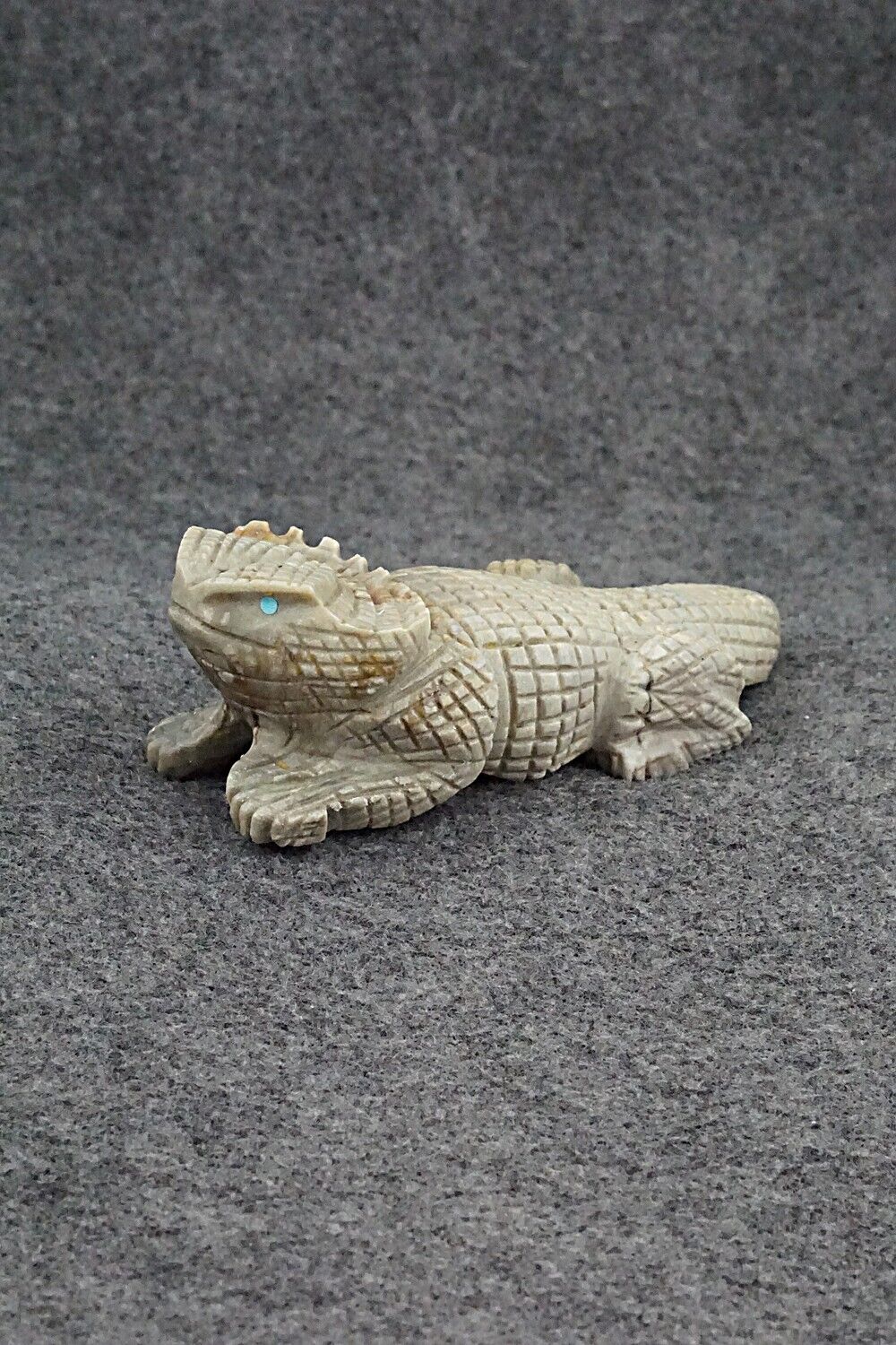 Horned Toad Zuni Fetish Carving - Tony Mackel