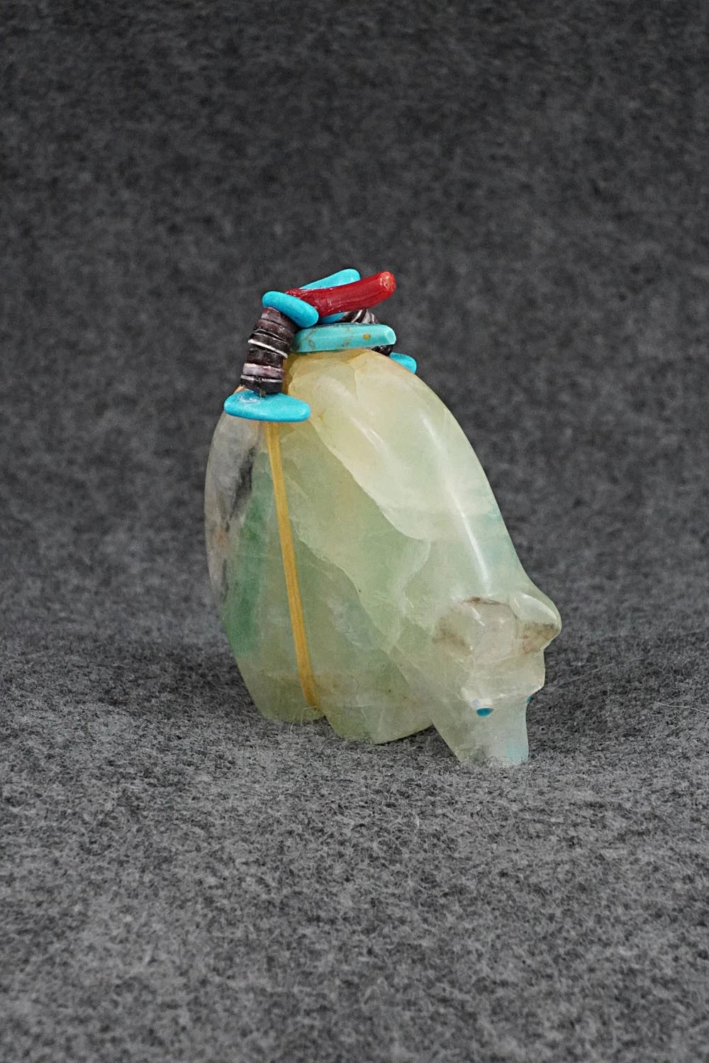 Bear Zuni Fetish Carving - Rodney Laiwakete