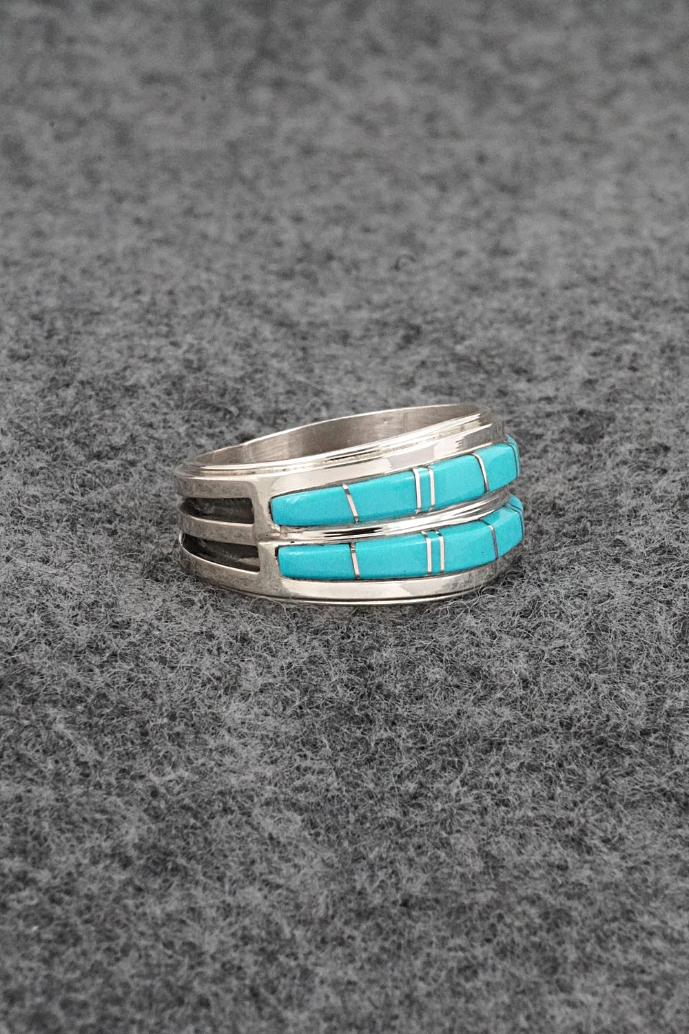 Turquoise & Sterling Silver Ring - Wilbert Muskett Jr. - Size 10.25