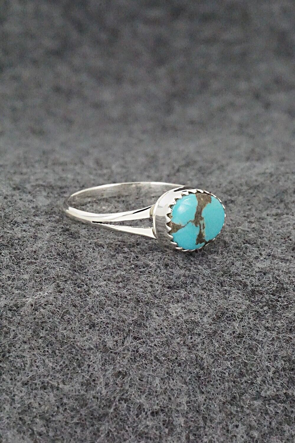 Turquoise & Sterling Silver Ring - Theresa Smith - Size 9