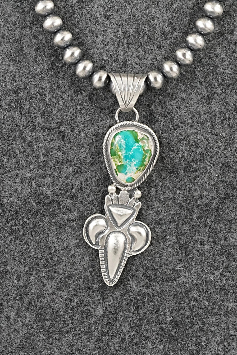Turquoise & Sterling Silver Necklace - Gary Shorty