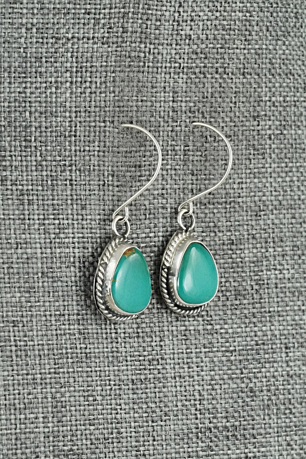 Turquoise & Sterling Silver Earrings - Rosemary Saunders