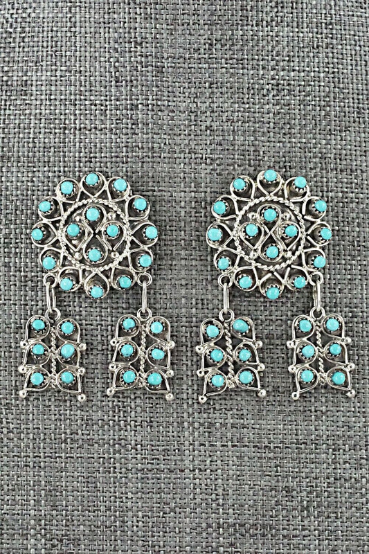 Turquoise & Sterling Silver Earrings - Wayne Johnson