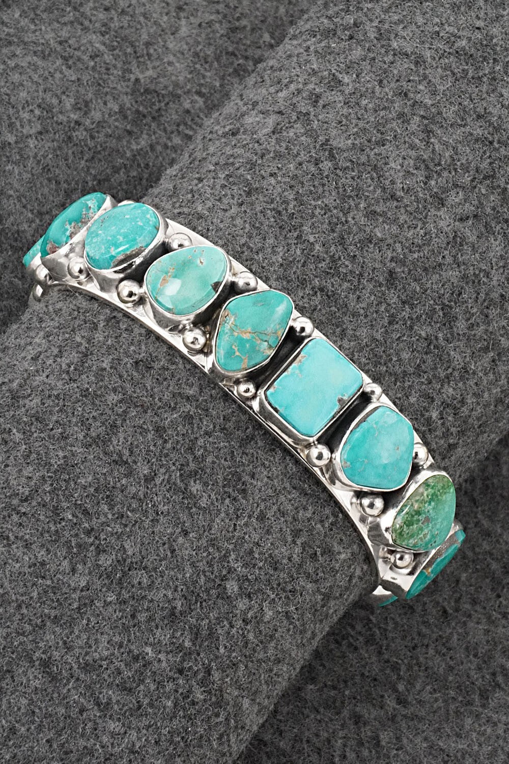 Turquoise & Sterling Silver Bracelet - Mark Yazzie
