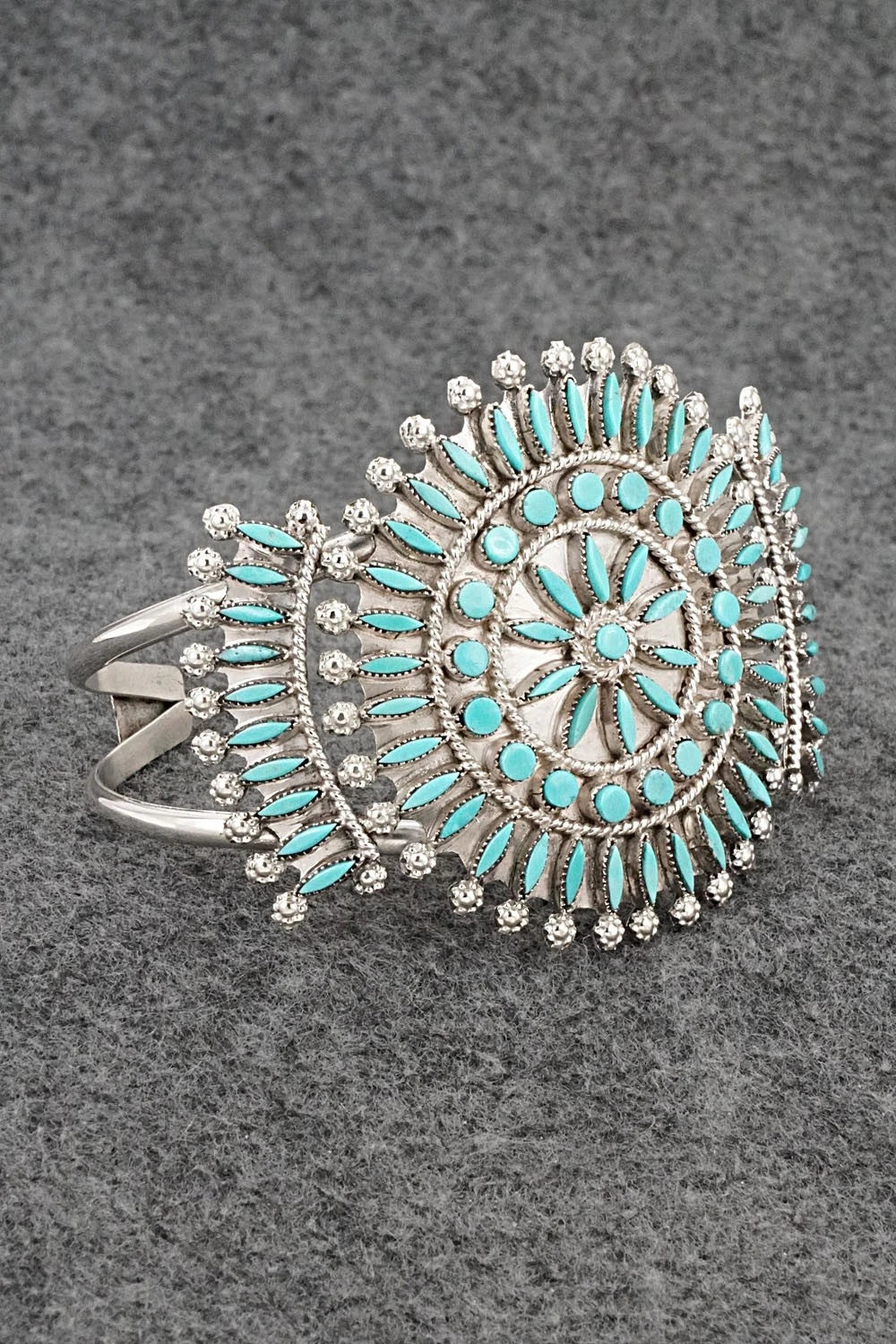 Turquoise & Sterling Silver Bracelet - Merlinda Chavez