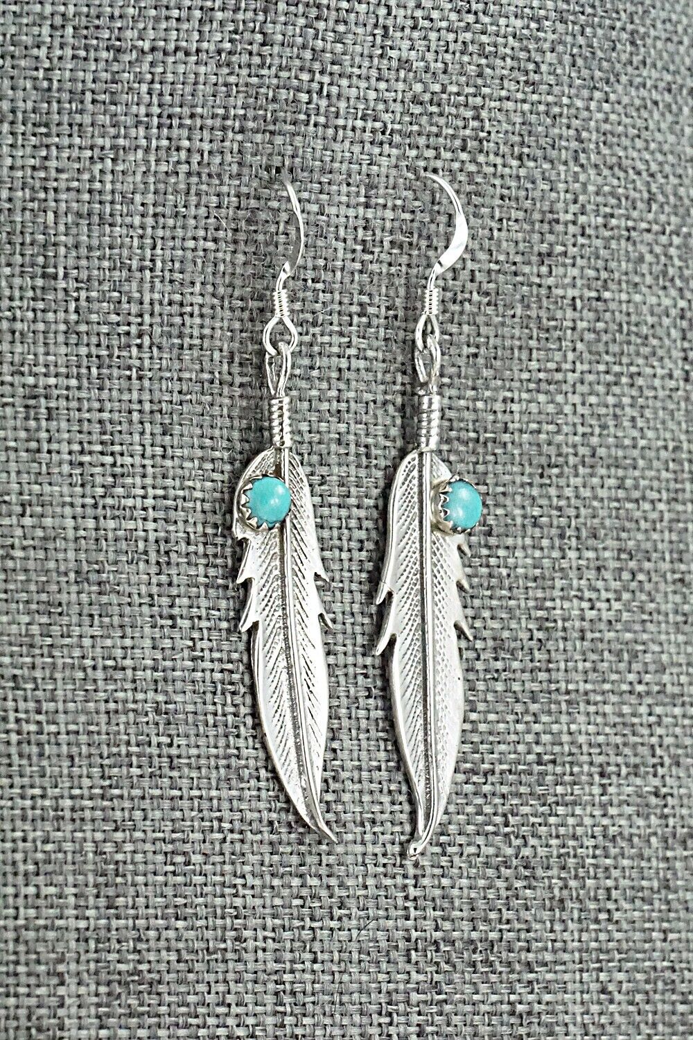 Turquoise & Sterling Silver Earrings - Louise Joe