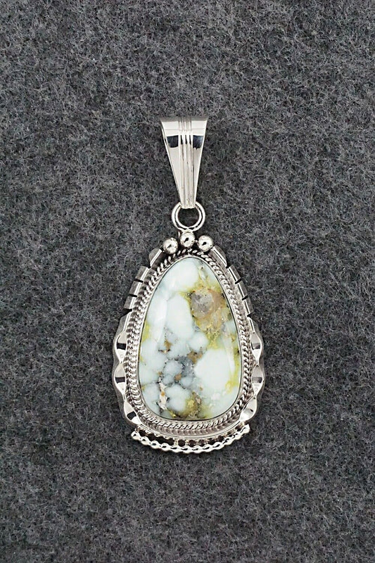 Variscite & Sterling Silver Pendant - Samuel Yellowhair