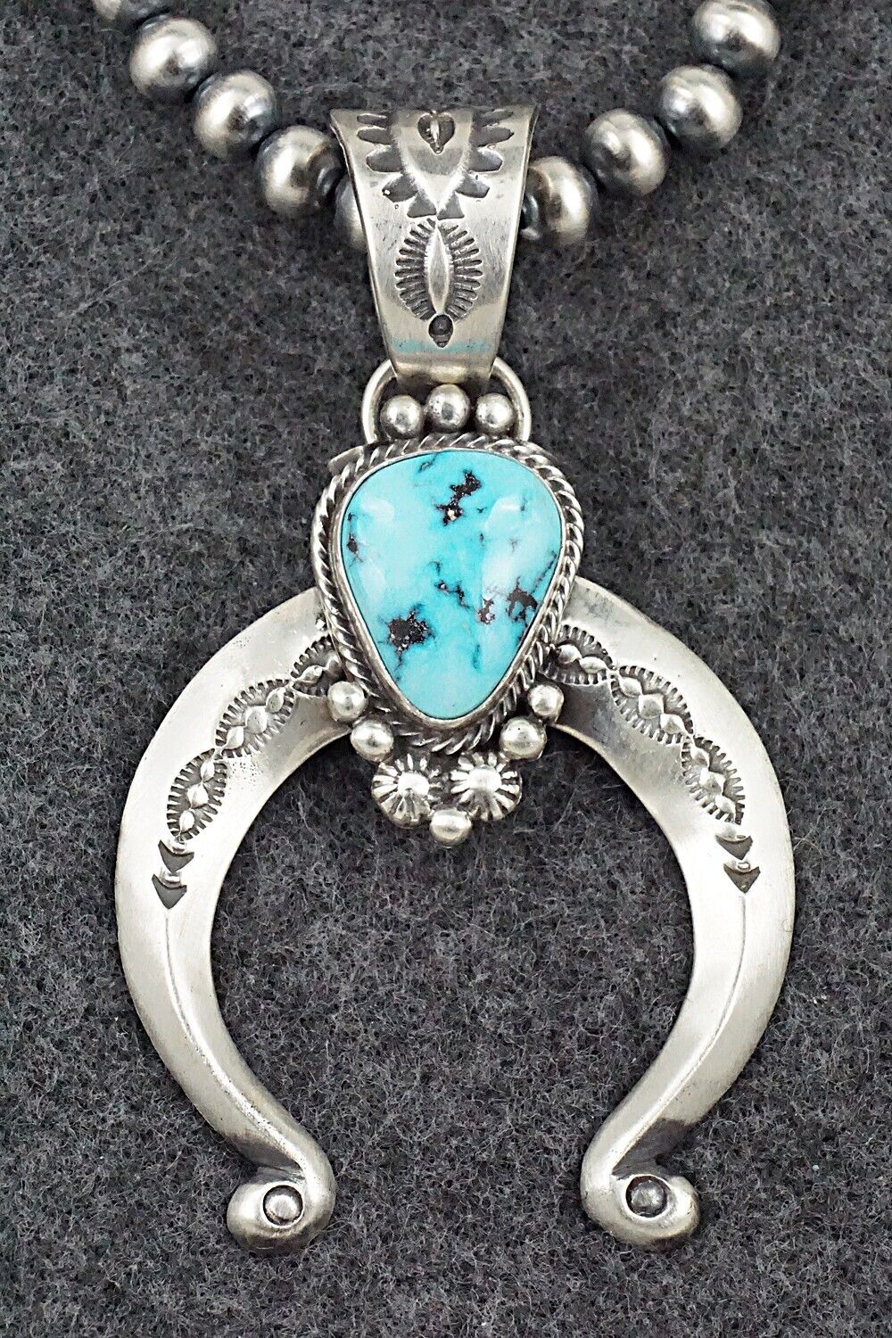 Turquoise & Sterling Silver Necklace - Samuel Yellowhair