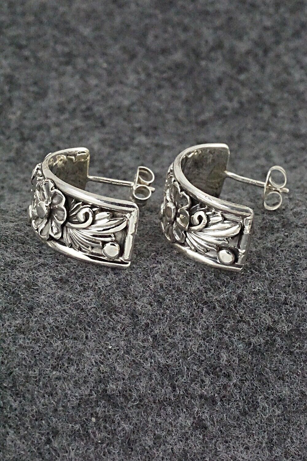 Sterling Silver Hoop Earrings - Tom Dinetso