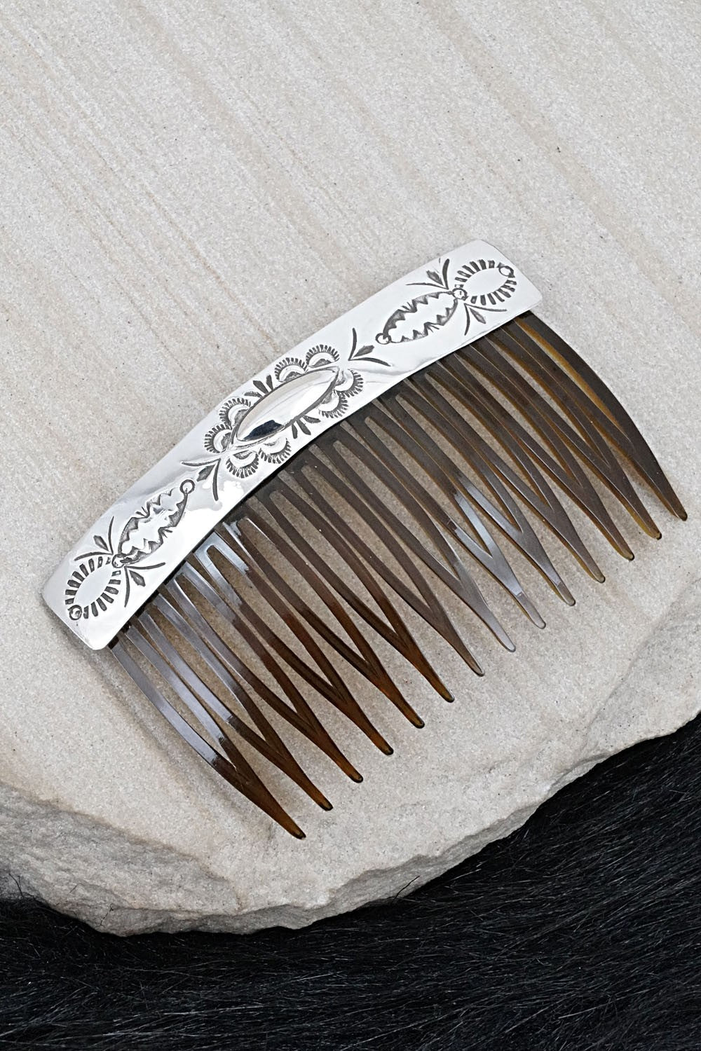 Sterling Silver Hair Combs - Bertha Begay