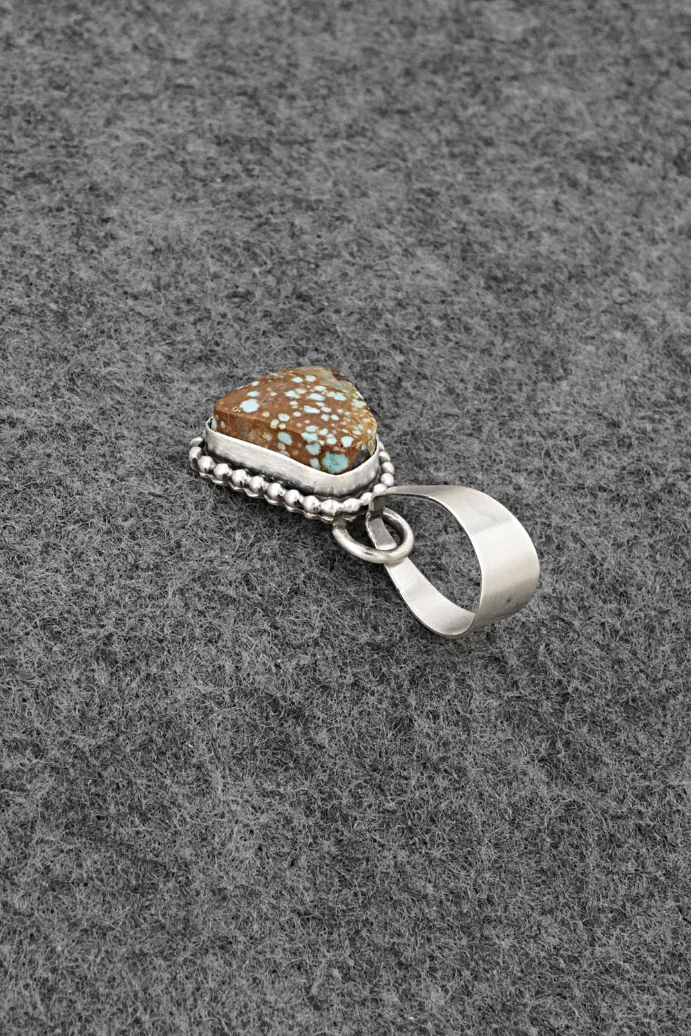 Turquoise & Sterling Silver Pendant - Randy Billy
