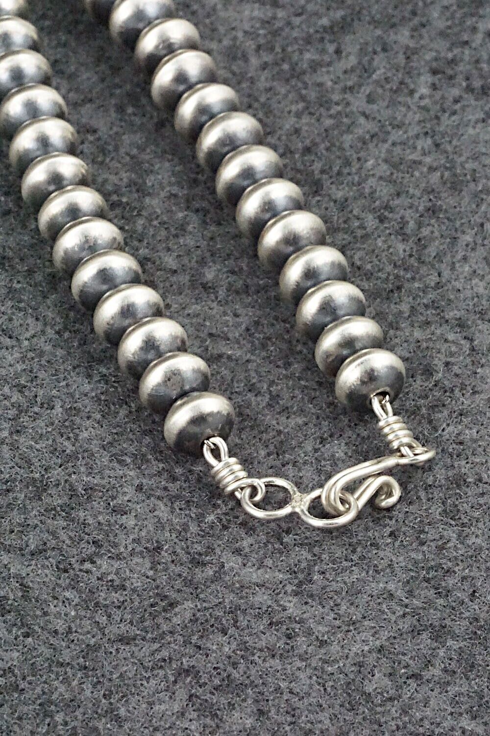 Sterling Silver Navajo Pearl Necklace - Bryannen Halwood