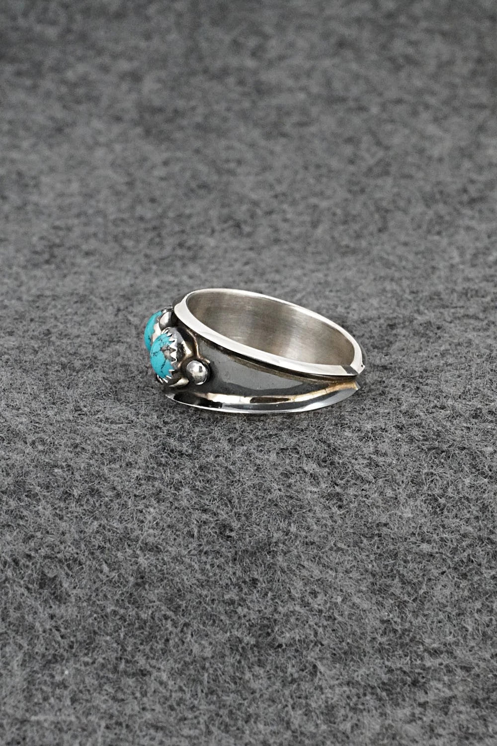 Turquoise & Sterling Silver Ring - Paul Largo - Size 11
