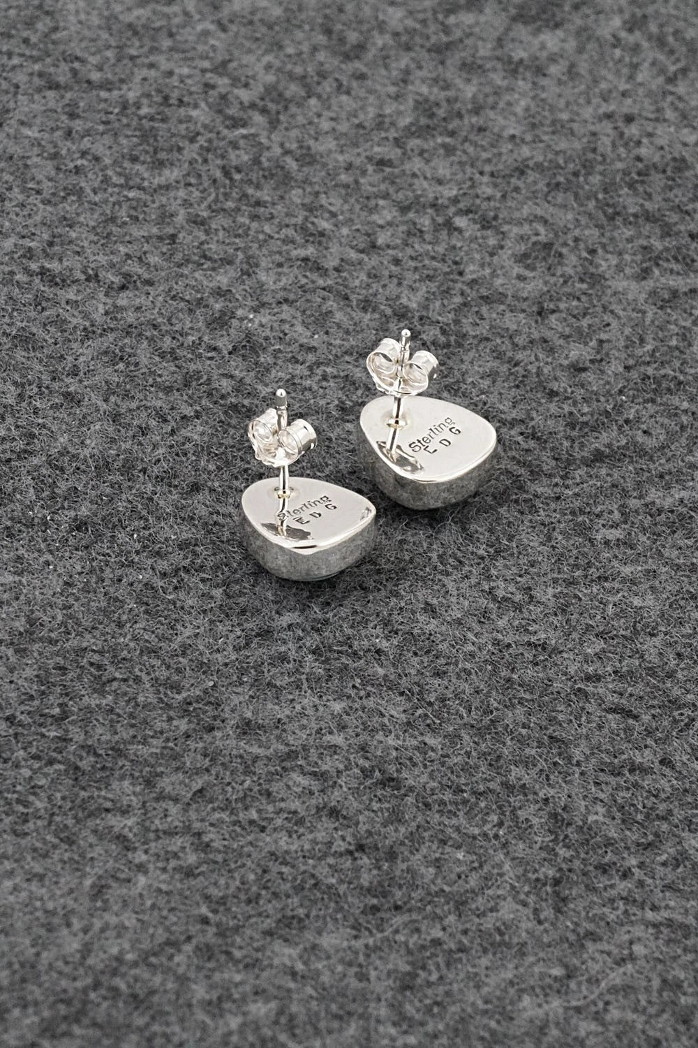 Turquoise & Sterling Silver Earrings - Eugene Gruber
