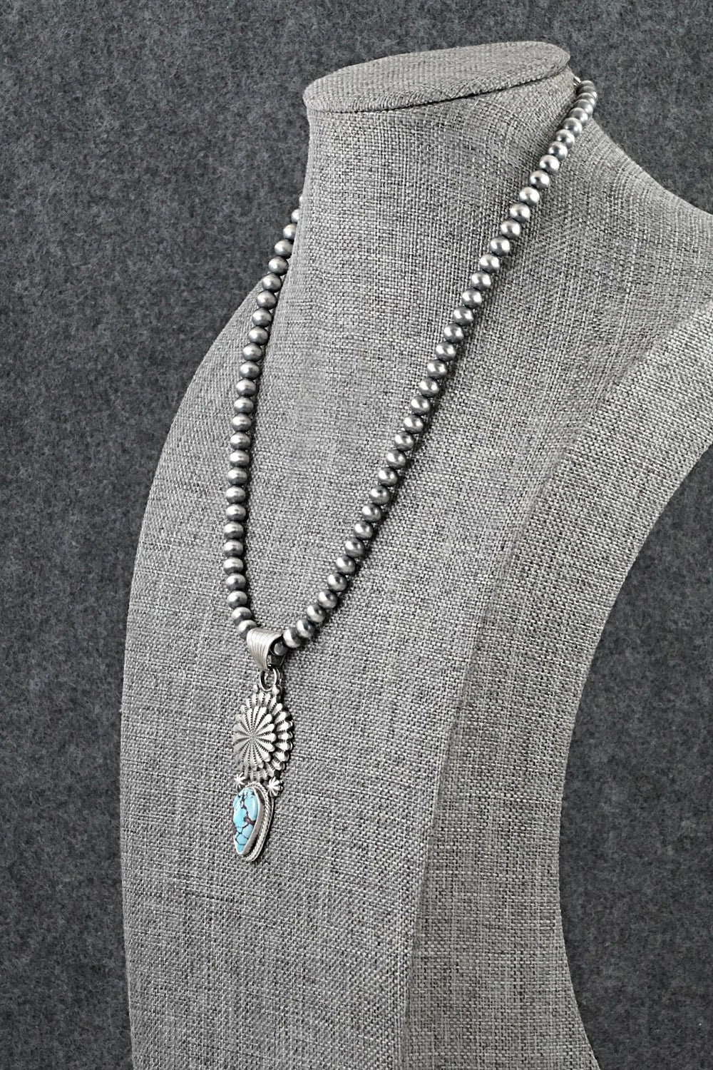 Turquoise & Sterling Silver Necklace - Sharon McCarthy