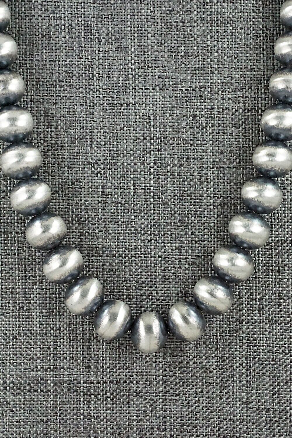 Sterling Silver Navajo Pearl Necklace - Bryannen Halwood