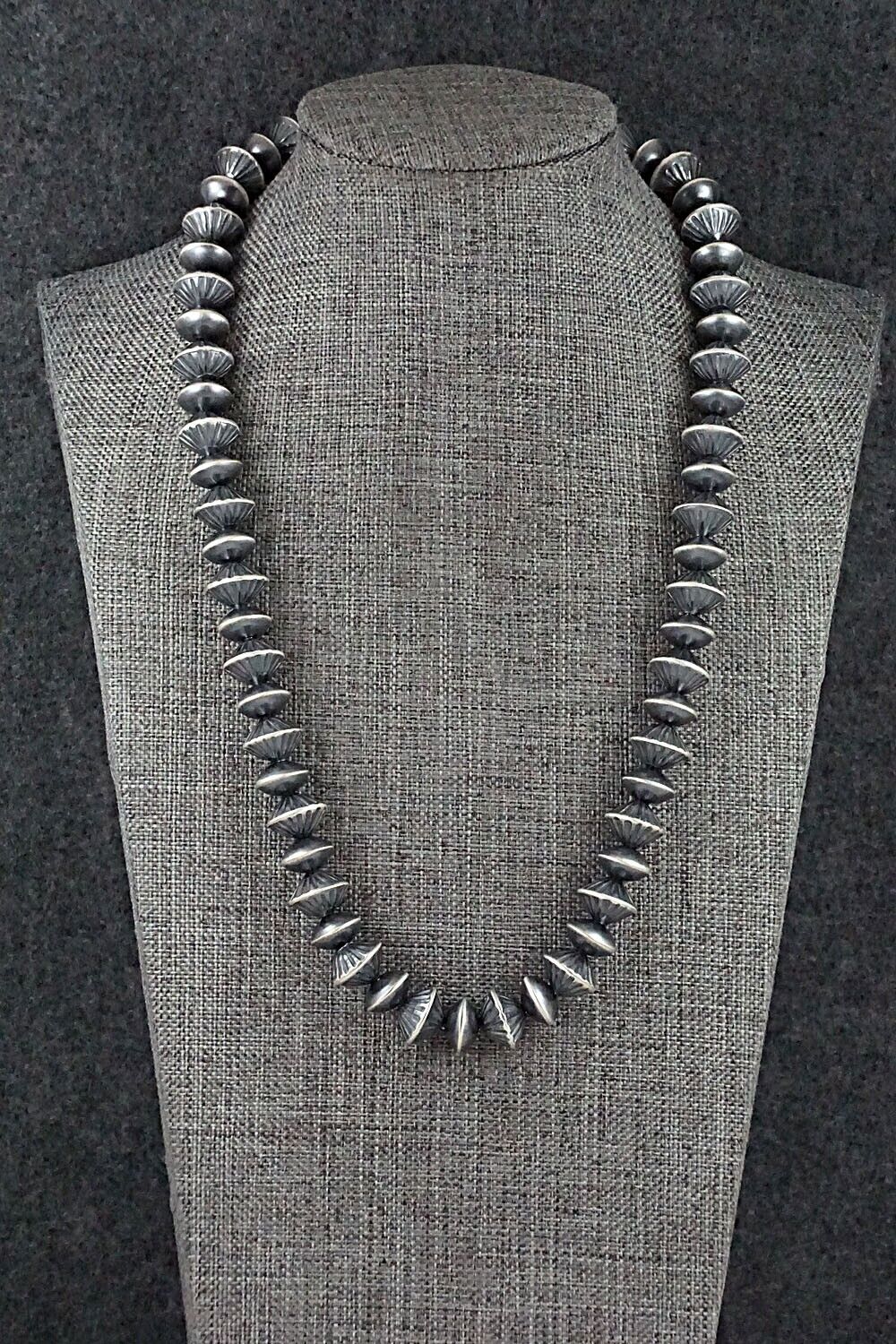 Sterling Silver Navajo Pearl Necklace 20" - Preston Haley