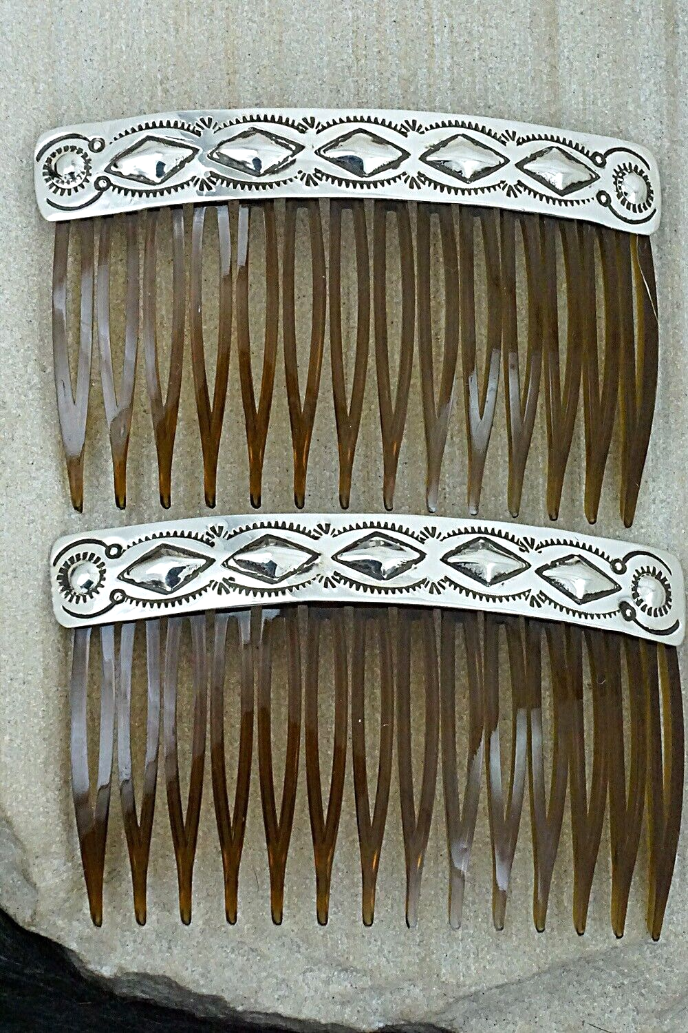 Sterling Silver Hair Combs - Jennie Blackgoat