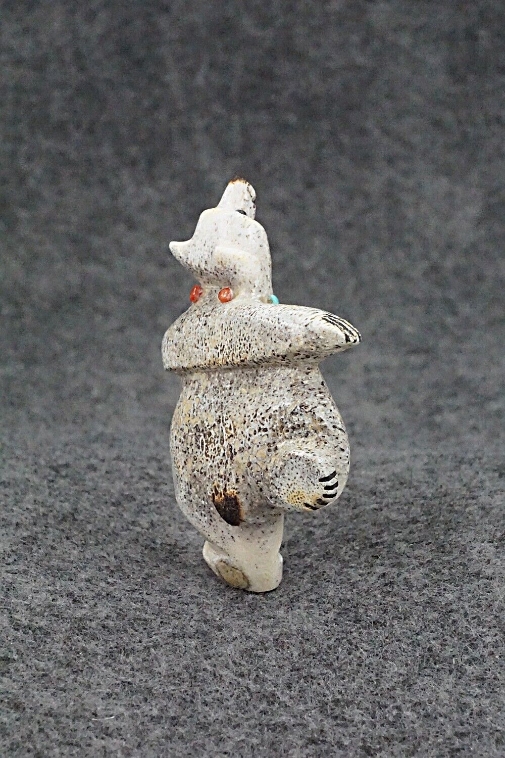 Dancing Bear Zuni Fetish Carving - Claudia Peina