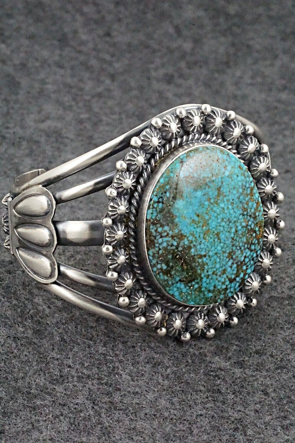 Turquoise & Sterling Silver Bracelet & Ring Set - Raymond Delgarito