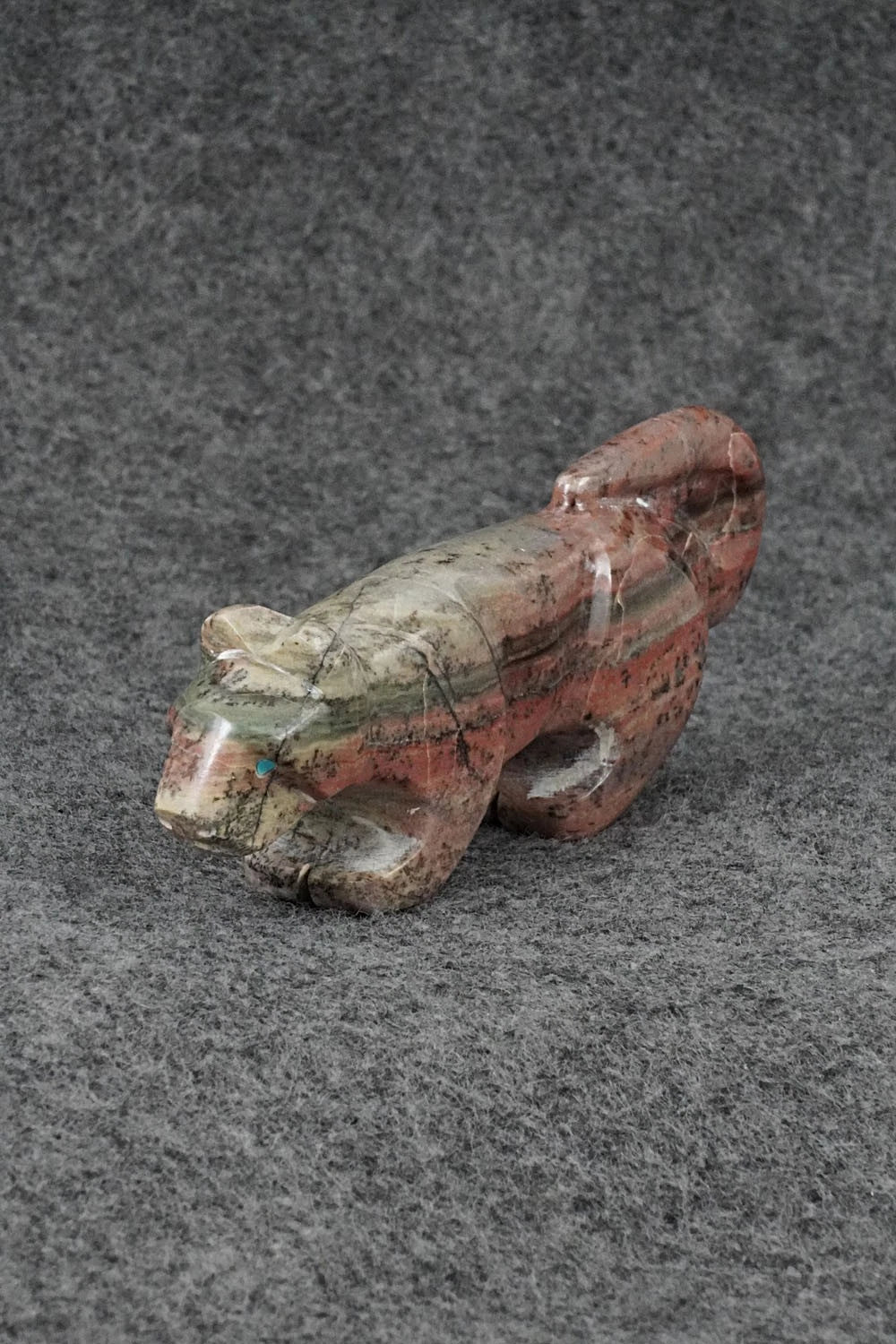 Mountain Lion Zuni Fetish Carving - Mike Tucson